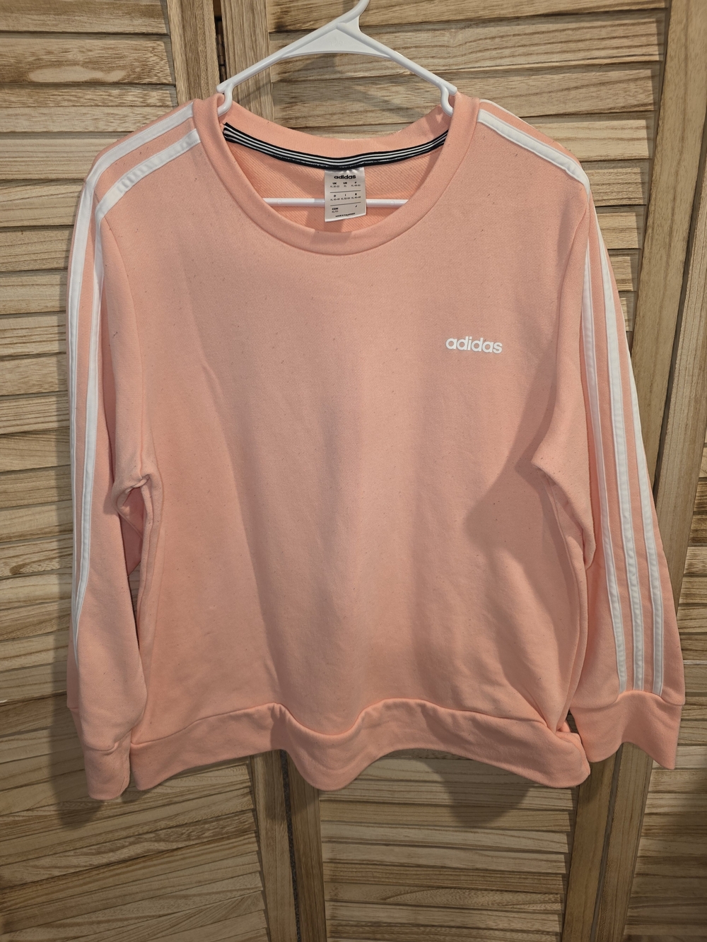 adidas Women’s Coral Crewneck Sweatshirt with Signature Stripes